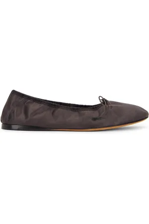 The Row Satin Hereditas Ballerina Flat in