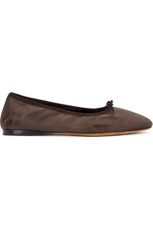 The Row Satin Hereditas Ballerina Flat in