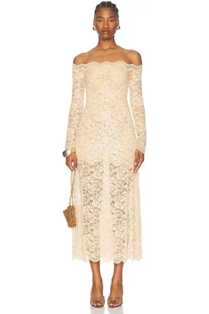 Paco rabanne Stretch Lace Maxi Dress in