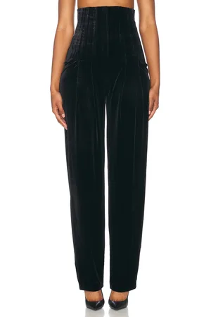 Norma Kamali High Waist Tailored Pleat Pant in