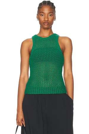 St Agni Cotton Crochet Tank Top in
