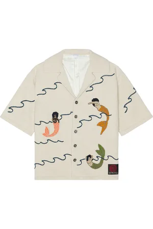 Bottega Veneta Button Down Mermaid Shirt in