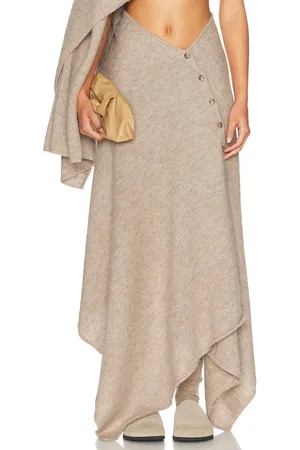 Helsa Lauren Midi Knit Skirt in