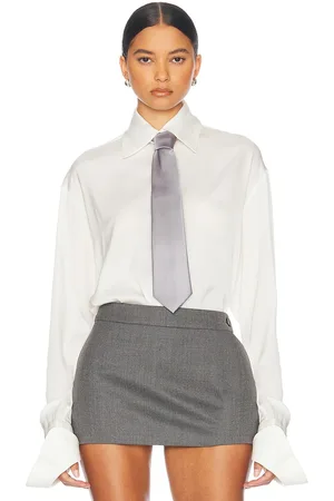 Helsa The Relaxed Silk Shirt in