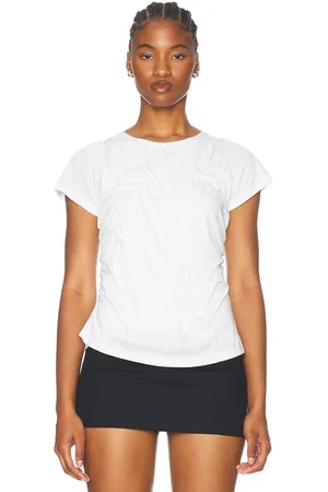 DI PETSA Wetlook Draped Tee in