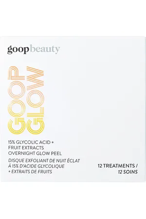 Goop Glow 15% Glycolic Acid Overnight Glow Peel 12 Pack in N/A