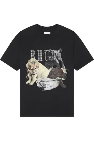 Rhude Rhinestone Hunting Dog Tee in