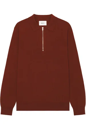 NN.07 Sergio Zip Polo Sweater in