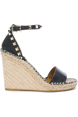 VALENTINO GARAVANI Leather Rockstud Espadrilles in