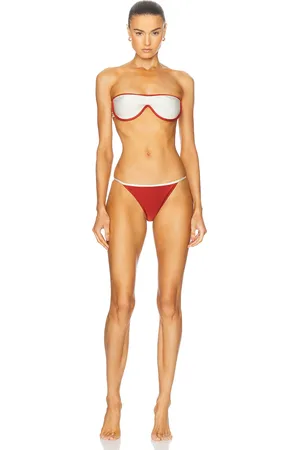 Adriana Degreas Vintage Lily Solid Sunglasses Bikini Set in