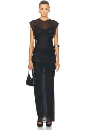 Jean Paul Gaultier Velvet Flock Long Dress in