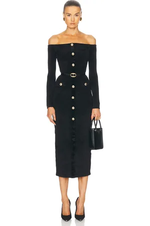 Self-Portrait Chenille Knit Midi Dress in