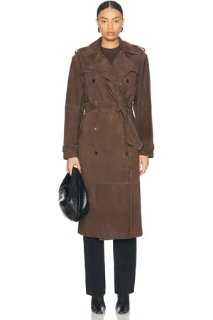 SPRWMN Suede Trench Coat in