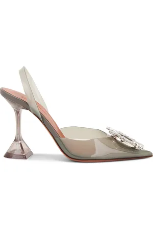 Amina Muaddi Begum Glass 95 PVC Sling in