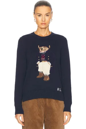 Ralph Lauren Bear Long Sleeve Sweater in