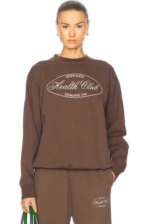 Sporty & Rich Oval Health Crewneck Sweater in
