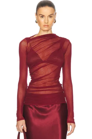 ENZA COSTA Long Sleeve Slash Top in