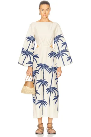 JOHANNA ORTIZ Embroidered Journey Ankle Dress in