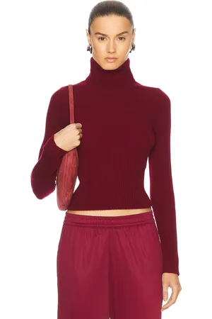 ENZA COSTA Rib Turtleneck Sweater in