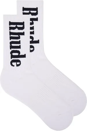 Rhude Vertical Logo Socks in