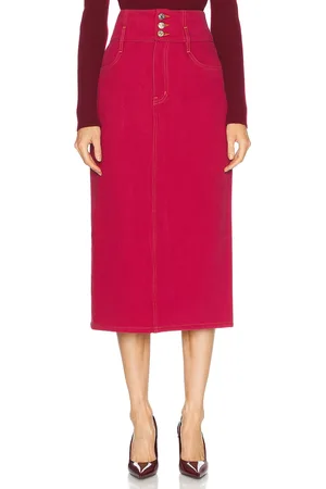 Frame X Carolina Herrera Corset Midi Skirt in