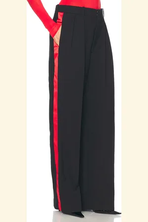 WARDROBE.NYC Low Rise Tuxedo Trouser in