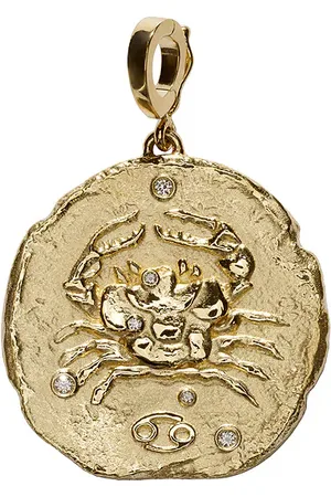 Azlee Of The Stars Cancer Large Coin Charm in