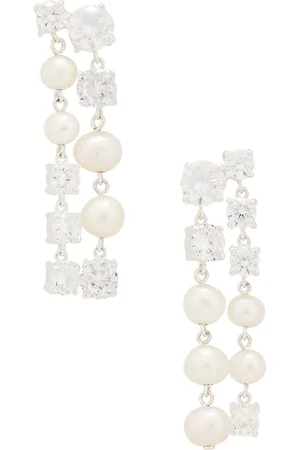 COMPLETEDWORKS Freshwater Pearl CZ Earrings in