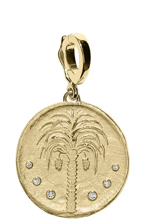Azlee Prosperity Palm Small Coin Charm in