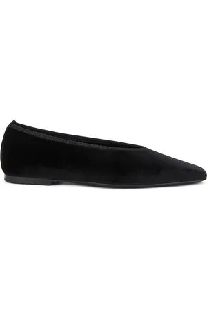 Totême Minimalist Velvet Ballerina Flat in