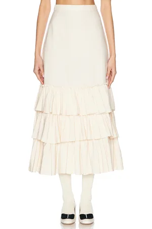 VALENTINO Shatung Skirt in