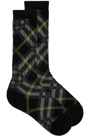 Burberry Check Crew Socks in