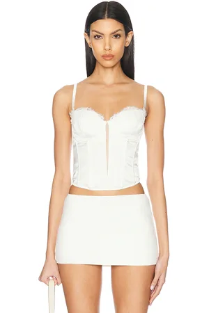 FLEUR DU MAL X Galia Lahav Beaded Iris Lace Bustier in