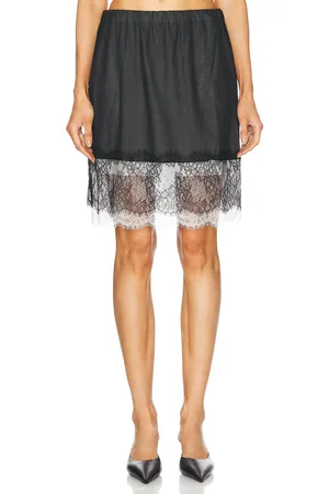 Helmut Lang Lace Mini Skirt in