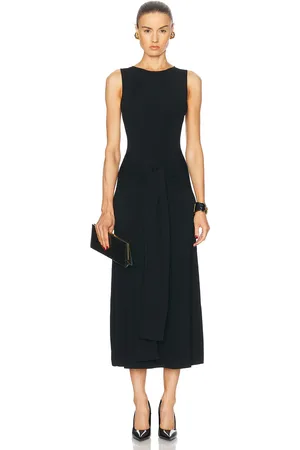 LAPOINTE Matte Viscose Waist Tie Dress in