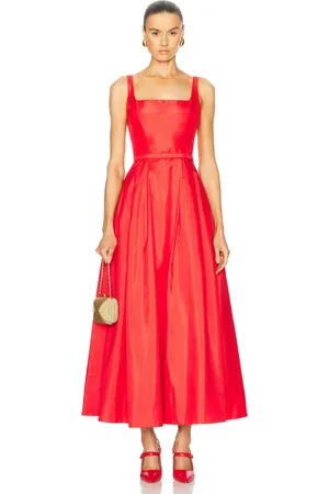 Nicholas Sorelle Sleeveless Hourglass Midi Dress With Belt in