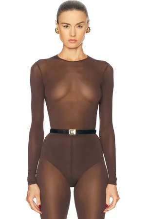 WARDROBE.NYC Sheer Bodysuit in