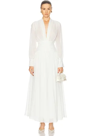 Nicholas Jocelyn Deep Plunge Maxi Dress in