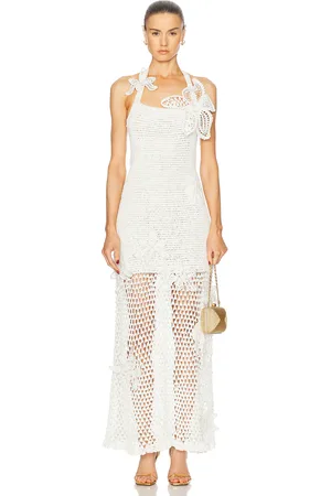 Oscar de la Renta Halter Midi Dress in