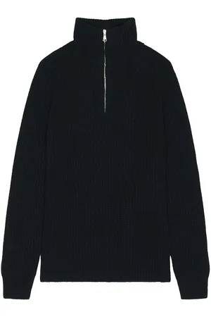 Ghiaia Cashmere Virgin Wool Barracuda Quarter Zip in