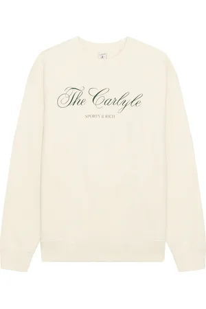 Sporty & Rich X Hotel Carlyle Script Crewneck in