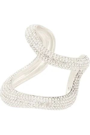 AREA Crystal Link Cuff Bracelet in
