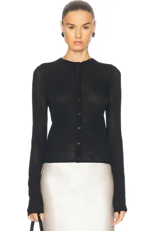 EAVES Alexander Sheer Knit Cardigan in