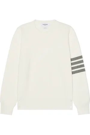 Thom Browne Milano Stitch Crew Neck Pullover in