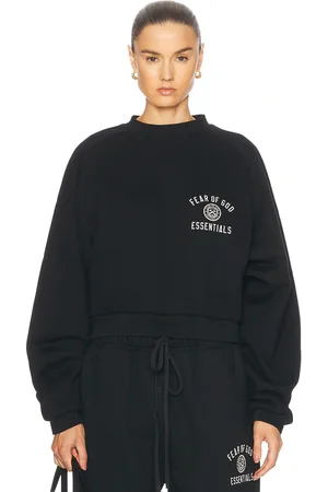 FEAR OF GOD Cropped Crewneck Sweatshirt in
