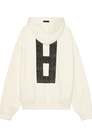 FEAR OF GOD Overlapped 8 Black Print Hoodie in