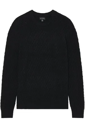 CLUB MONACO Boucle Half Diamond Crew Sweater in