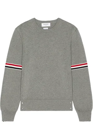 Thom Browne Milano Stitch Crew Neck Pullover in