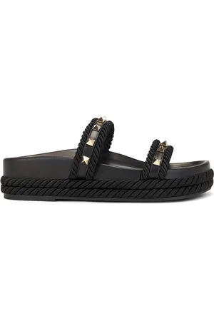 VALENTINO GARAVANI Rockstud Torchon Slide in