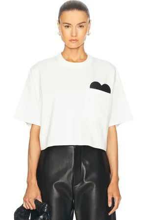 Bottega Veneta Cropped Heart T-Shirt in